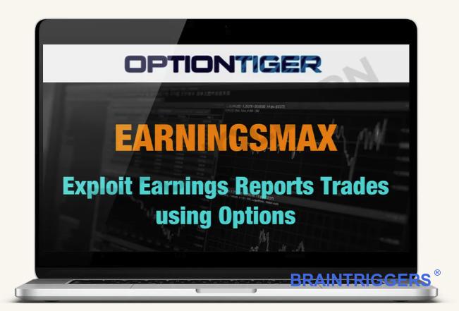 EarningsMAX course from Option Tiger course