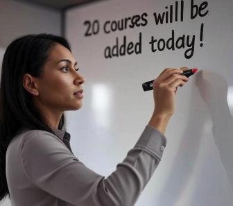 Today we will add 20 new courses!