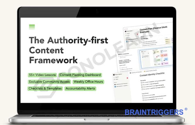 The Authority-First Framework course